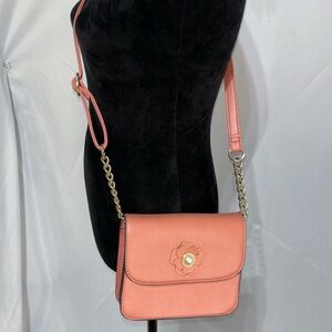 Marc New York Andrew Marc Flower Flap Snap Front Gusset Crossbody Bag